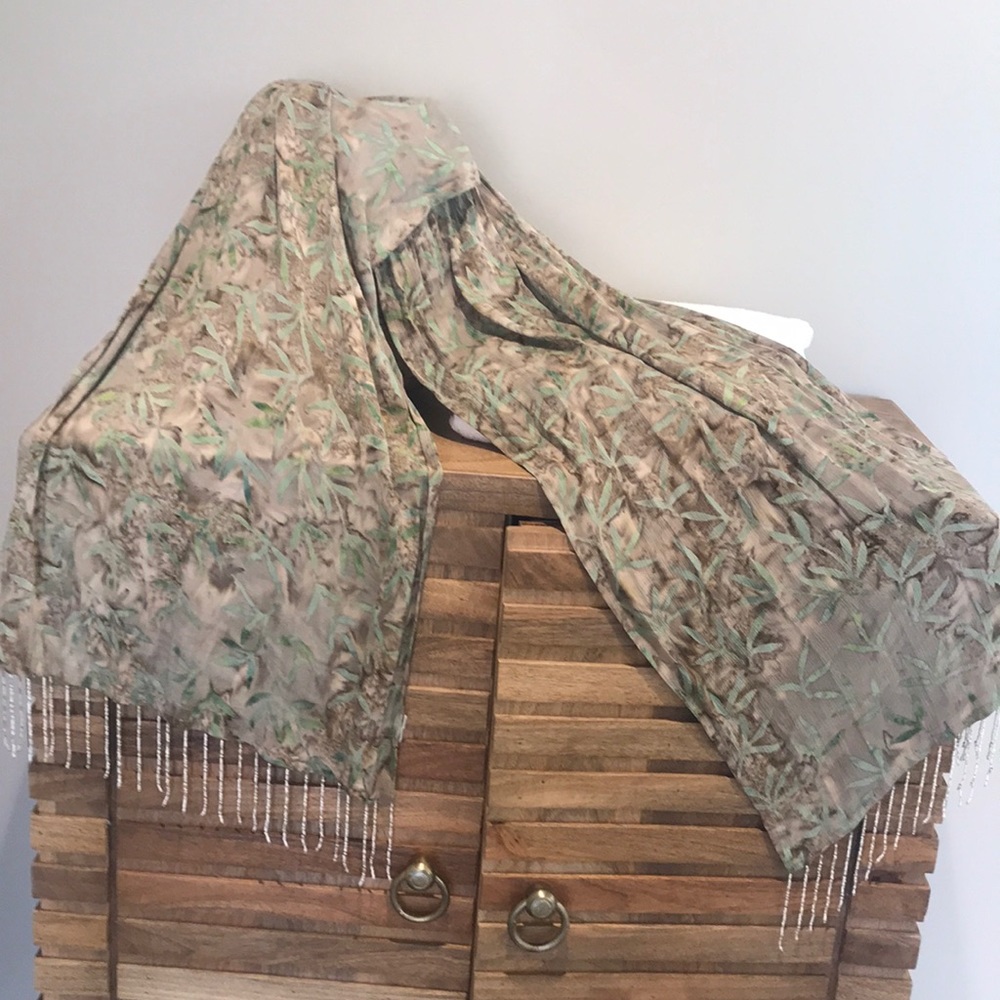 Beautiful rayon beaded scarf